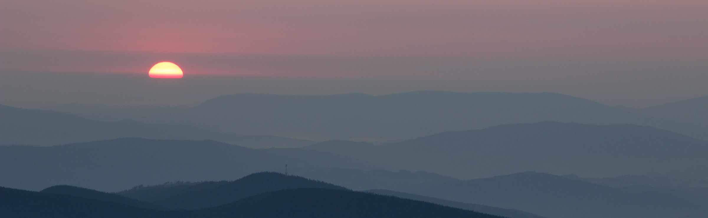 Wschód słońca na Babiej Górze