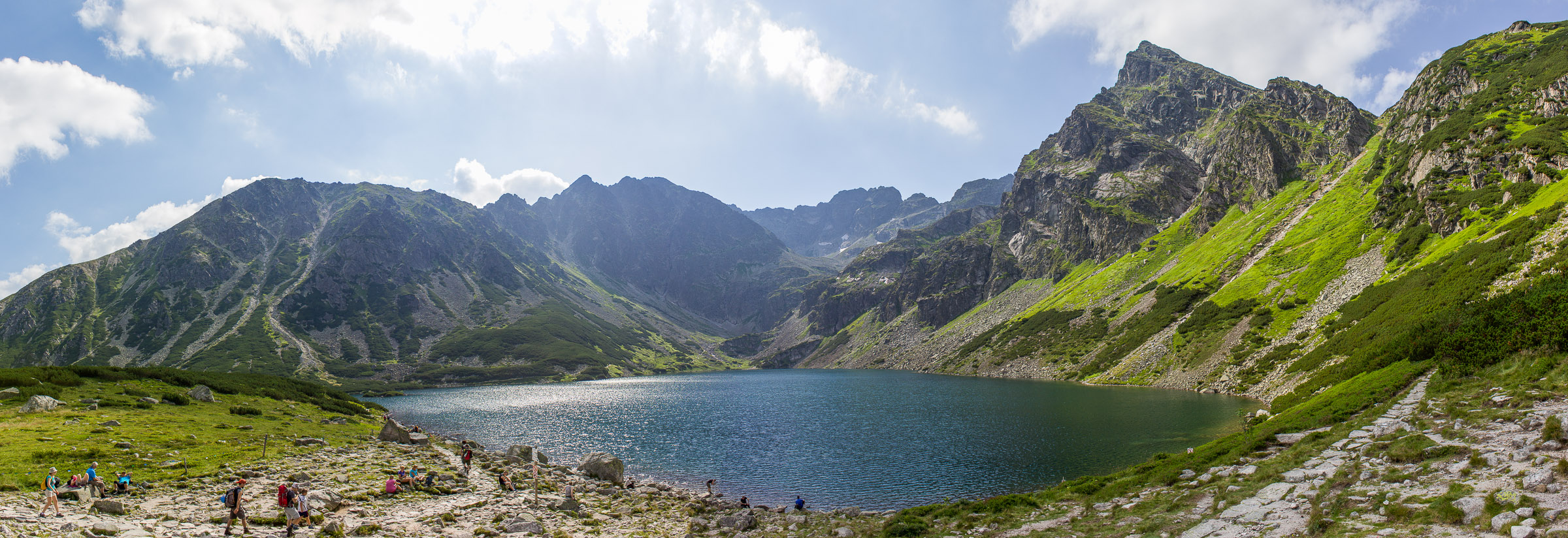 Letnia panorama spod Czarnego Stawu Gąsienicowego