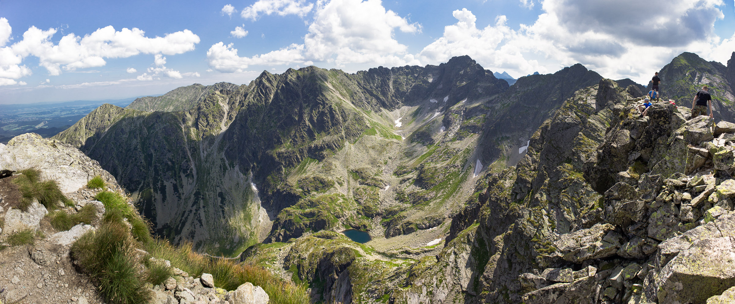 Panorama Orlej Perci ze szczytu Kościelca