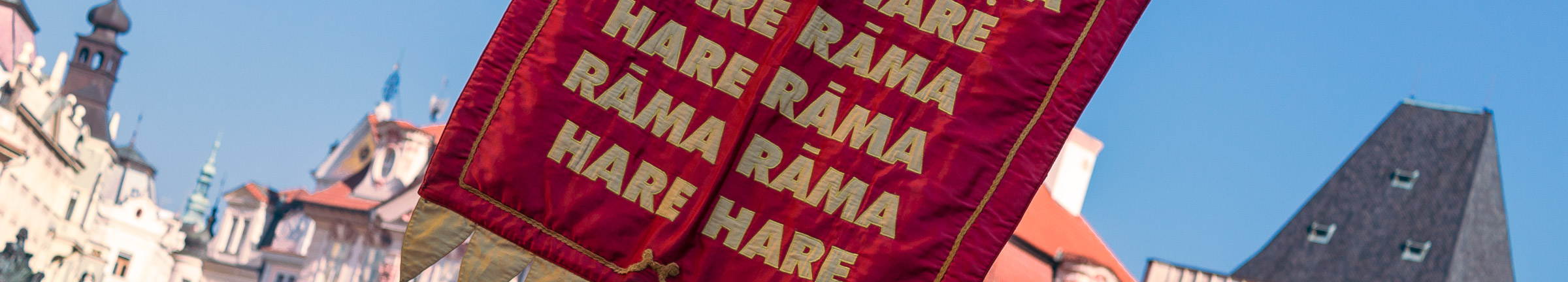 Procesja "Hare Krshna" na praskim rynku