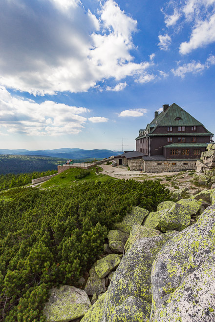 Schronisko na szczycie Szrenicy